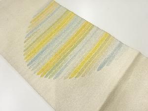 アンティーク　変わり横段模様織出し袋帯（材料）